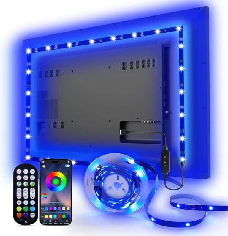 Daymeet LED TV Backlights: 9.8 ft USB RGB Color Changing Strip Lights