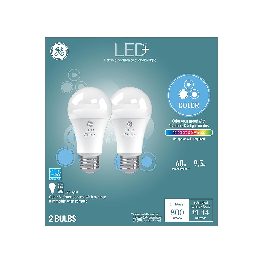 GE LED+ Color Changing Bulbs: No App