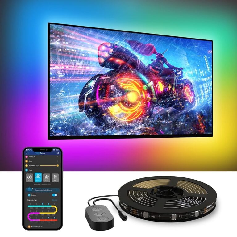 Govee Smart TV LED Backlight: RGBIC, 55-70 inch, Bluetooth & Wi-Fi Control
