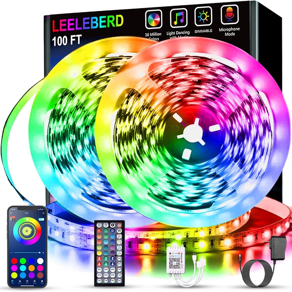 Leeleberd Music Sync LED Strip Lights