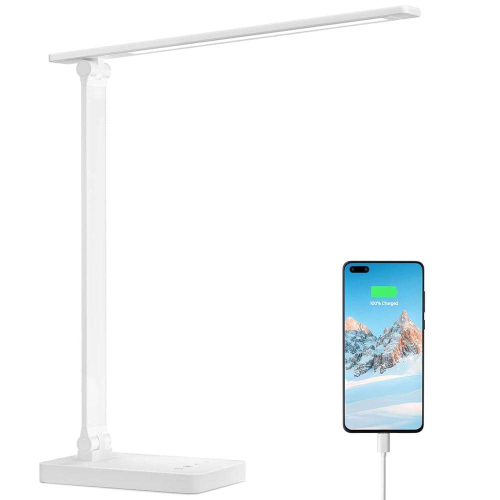 Lepro LED Desk Lamp: Dimmable Touch Control