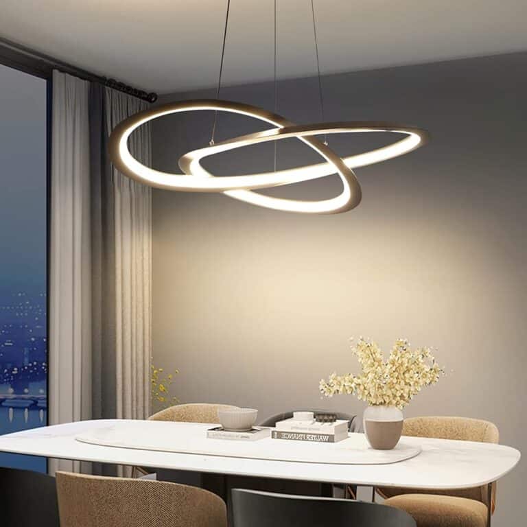 Modern LED Chandelier - Dimmable, Remote Control