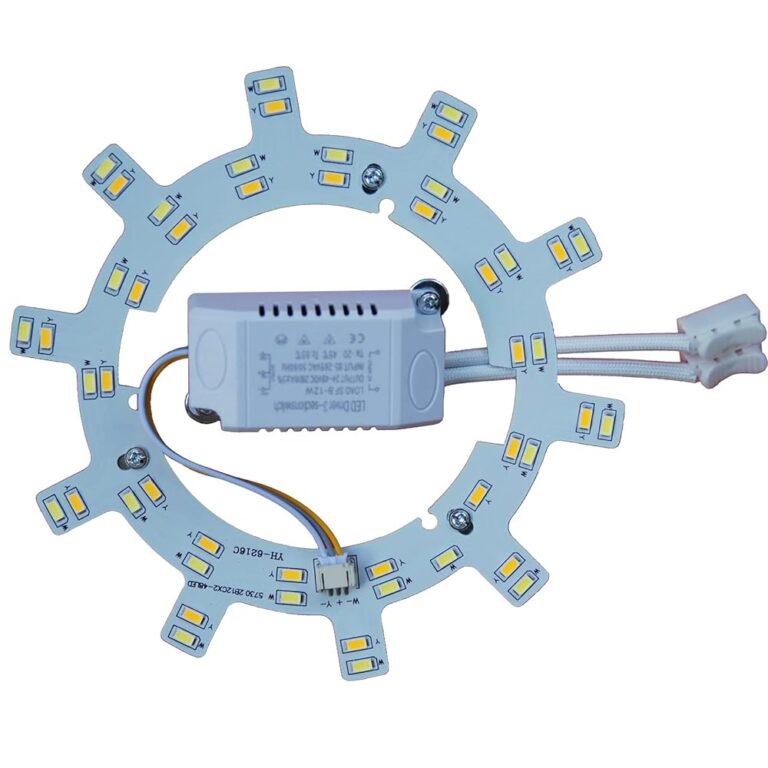 OLYMSTAR 12W LED Ceiling Fan Light Kit Replacement Panel for Flush Mount Ceiling Fan Light,Retrofit LED Light Engine Upgrade PCB Light Board, 4500K Natural Light