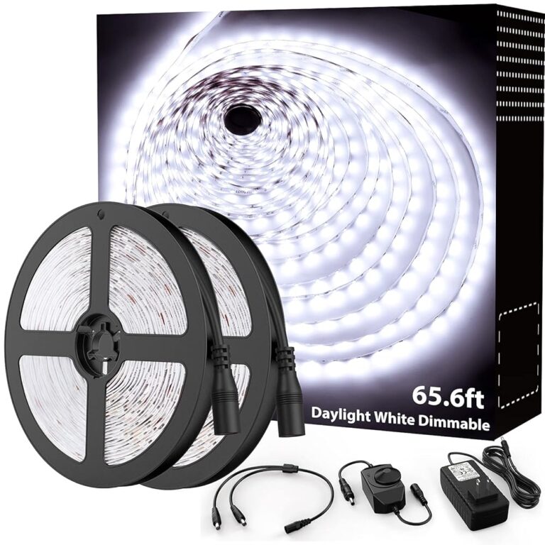 Onforu LED Strip Lighting 65.6ft Bright White Tape Light