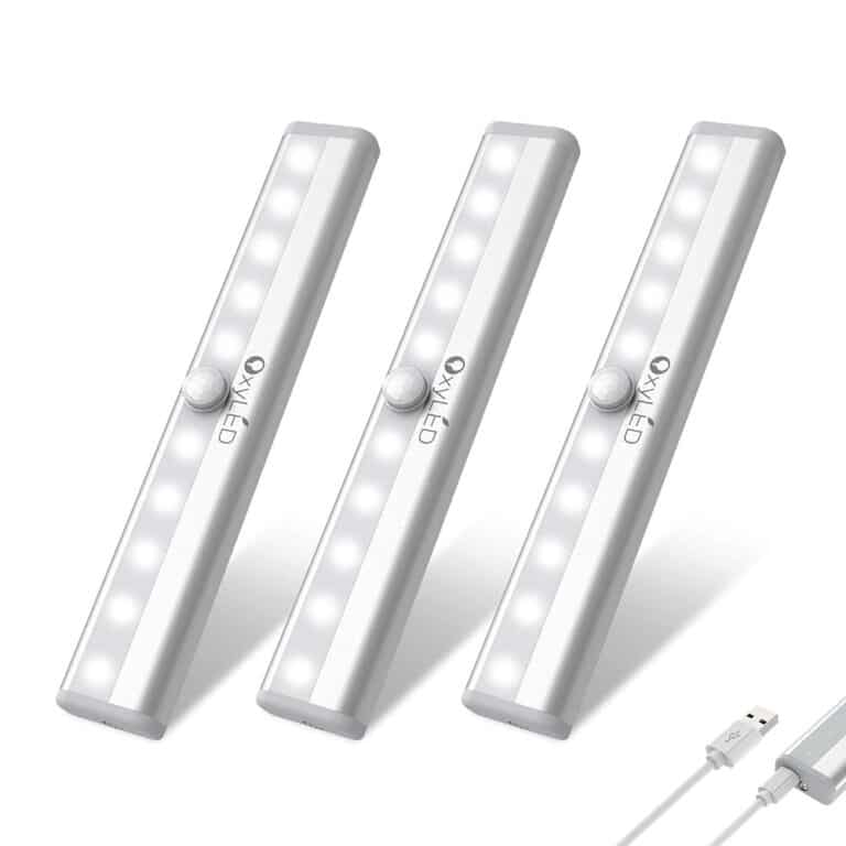 OxyLED Motion Sensor Closet Lights, 3 Pack