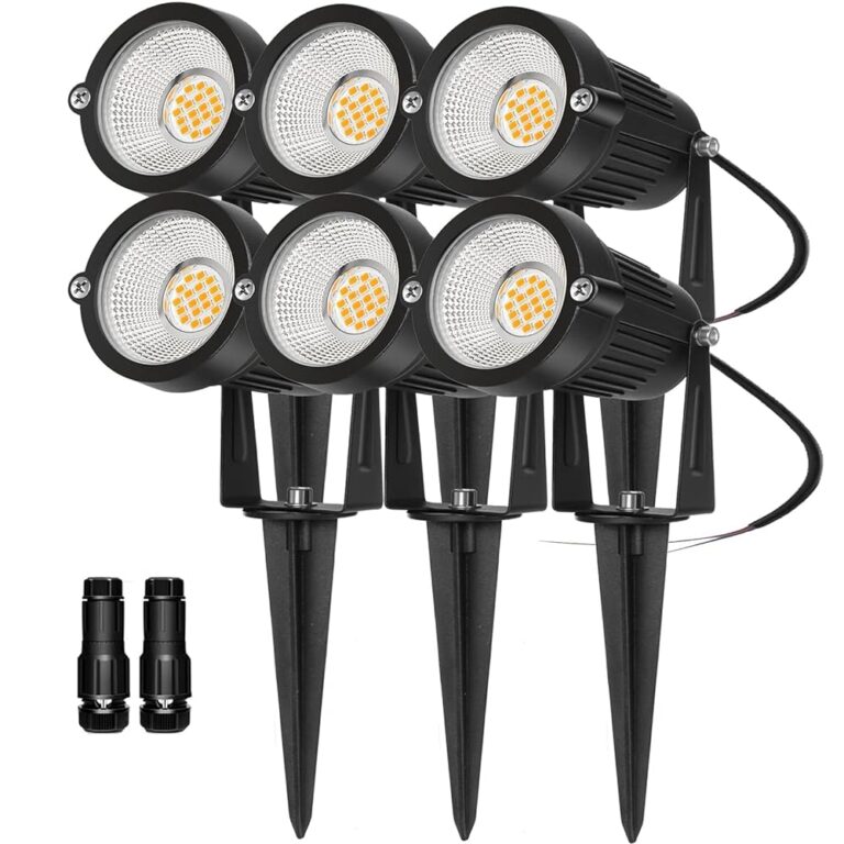 REEGOLD Outdoor Landscape Lights: 7W LED Spotlights | 6 Pack