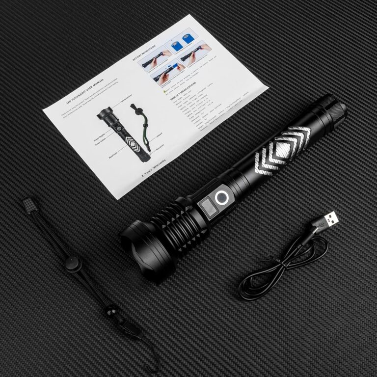 SKNSL Rechargeable LED Flashlights 900,000 High Lumens Review