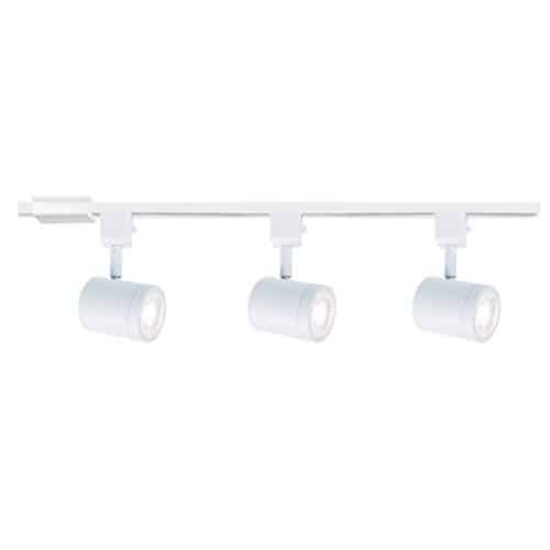 WAC Lighting, Charge LED 10W Energy Star 3 Light Track Kit with Floating Canopy Feed and 4Ft Track with End Caps 3000K in White