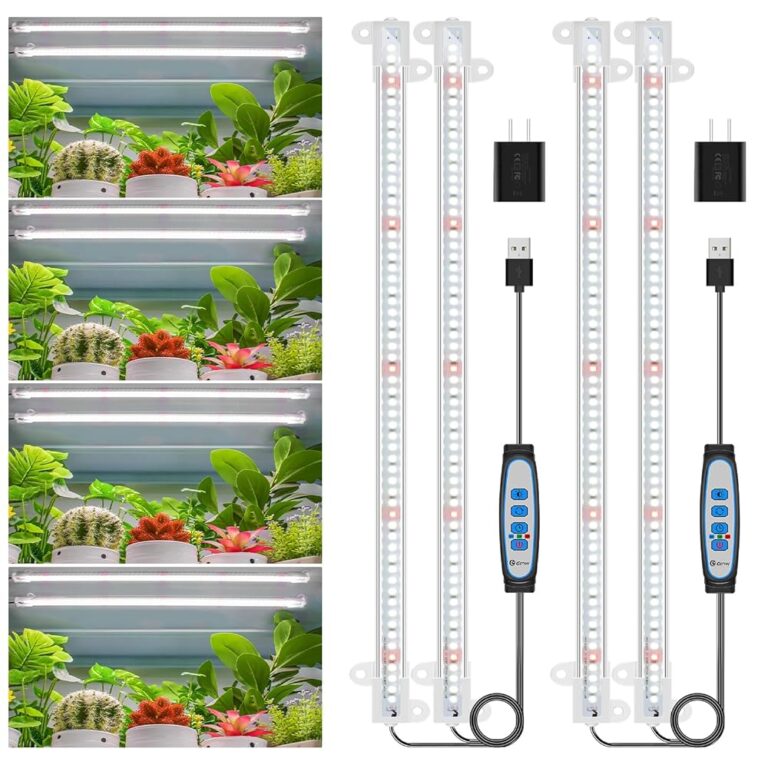 Wiaxulay LED Grow Light Strips - 6000K Full Spectrum, 2 Packs