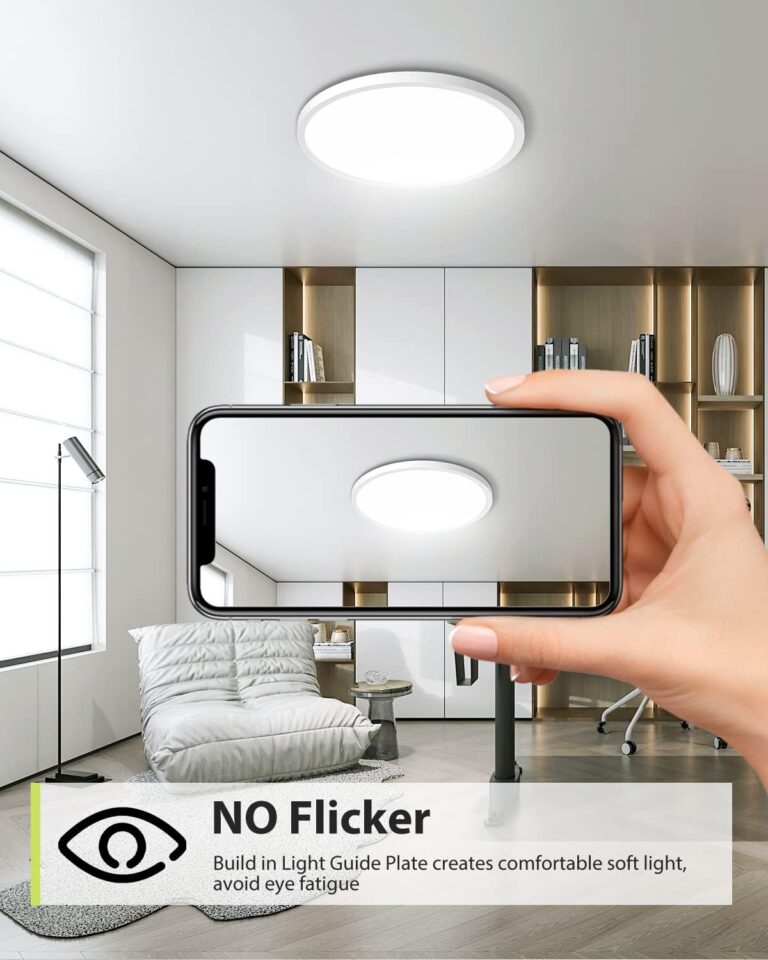 2PACK Flush Mount LED Ceiling Light Fixture Black Review