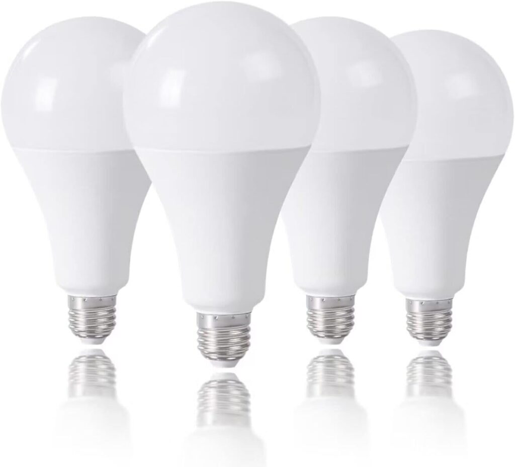 3 Way LED Light Bulb 50 100 150W Equivalent, A19 5/10/15W Light Bulb E26 Medium Base,4000K,Incandescent Replacement,4 Pack