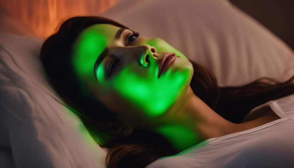 Green LED Light Skin Rejuvenation