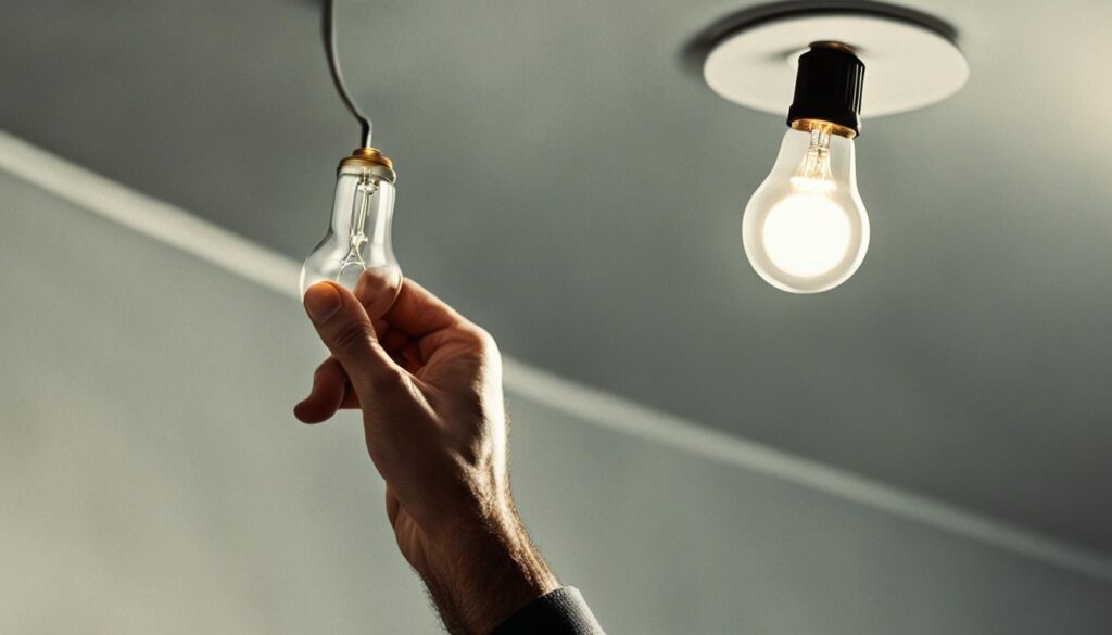 How to replace track lighting bulb