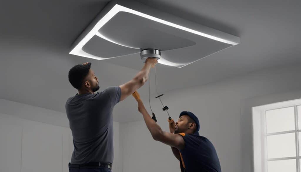 LED ceiling light installation tips