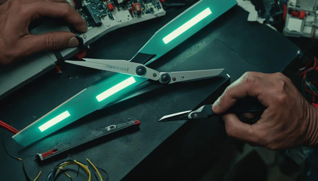 LED light strip repair process