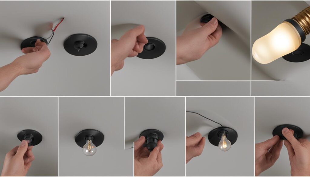 Steps to change recessed lighting bulbs
