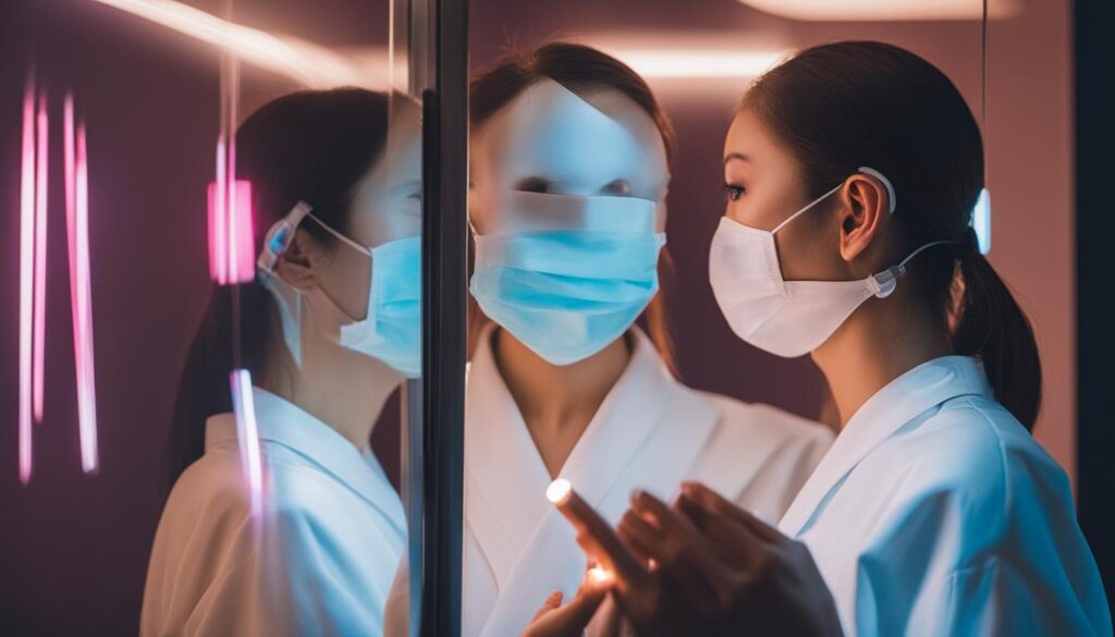 Steps to follow when using LED face mask