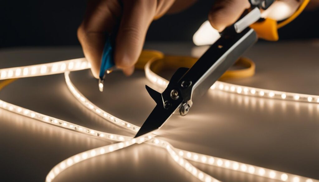 Tips for cutting LED light strips