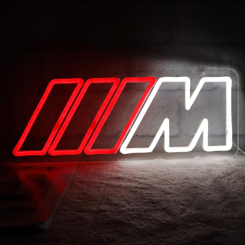 AHlove IIIM Neon car sign for store wall decor LED signs for business Neon Light Sign 17x7 Neon Lights for Man Cave Bedroom, garage, carport，A gift for the opening of the auto shop