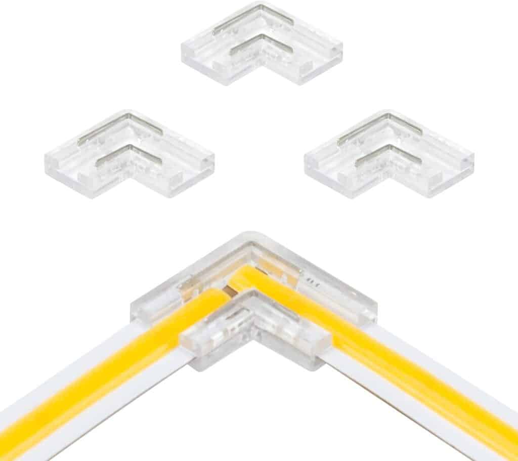 Armacost Lighting SureLock 560724 White LED Tape Light Wire Lead Connector – 5 Pack. 560724