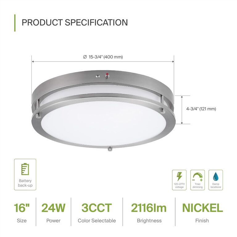 ASD LED Flush Mount Ceiling Light Fixture Review