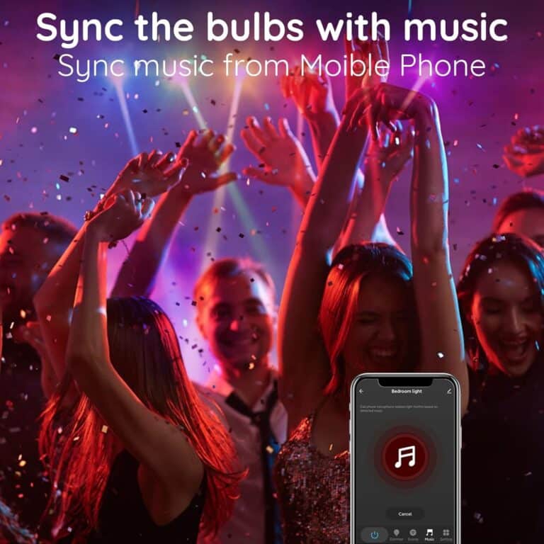 Bright Smart Light Bulbs 13W A19 Music Sync Wifi RGBCW Color Changing Light Bulb Work with Alexa, Google, 120W Equivalent, 1300 Lumens, 2700K-6500K Tunable Alexa Light Bulb, Dimmable Smart Bulb,4 Pack Review