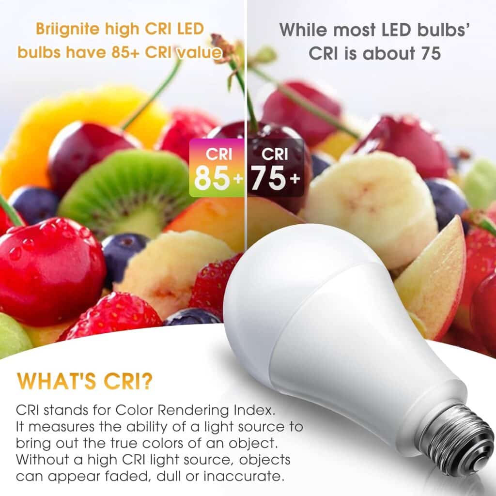 Briignite LED Light Bulbs, 3 Way LED Light Bulbs 50 100 150W Equivalent, 3 Way Light Bulbs, Three Way A21 Light Bulbs E26 Medium Base, Soft White 3000K, 800lm-1400lm-2000lm, 2 Pack