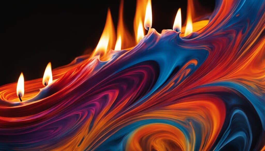 combustion process in candles