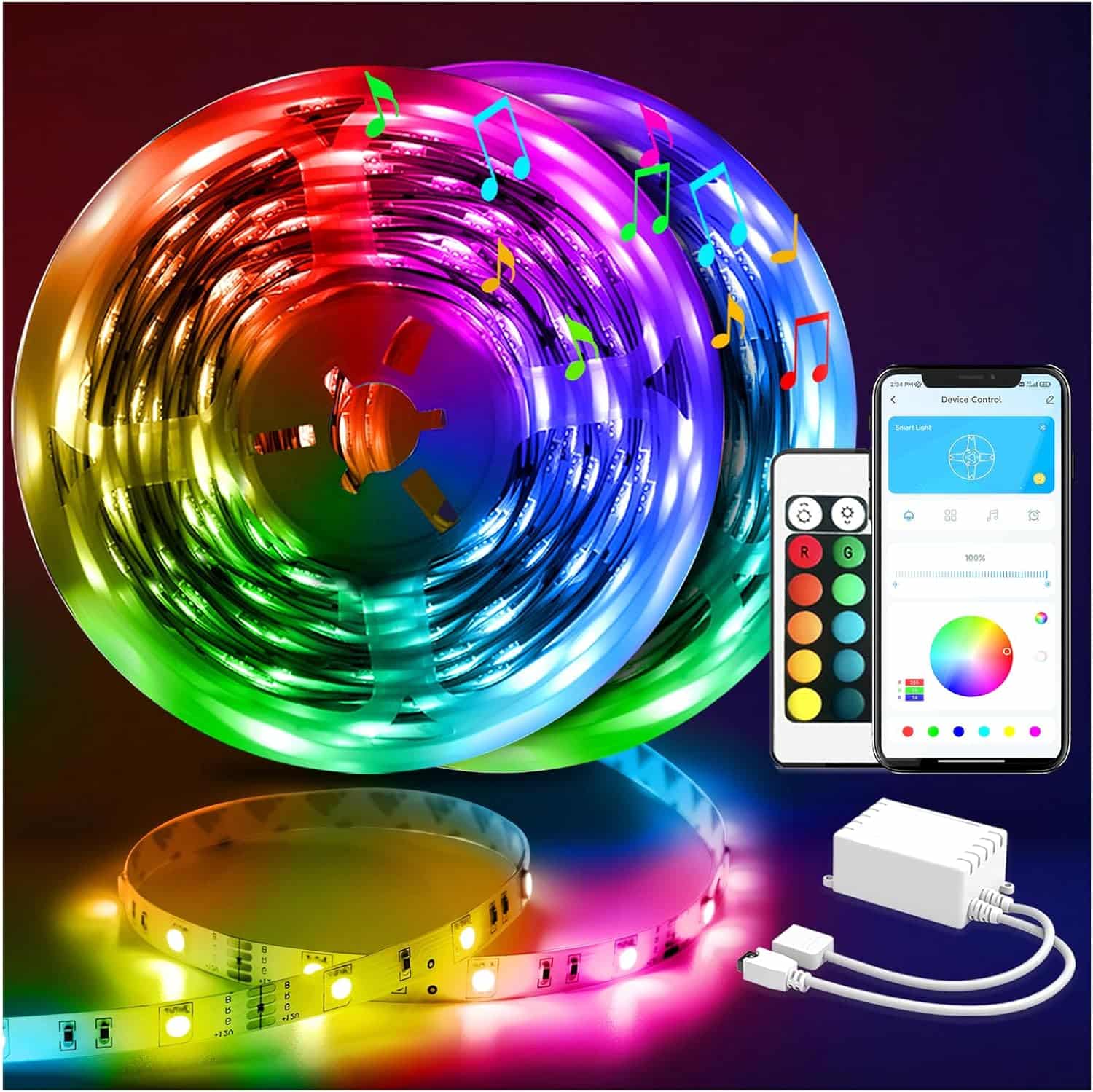 DAYBETTER Led Strip Lights 100ft Smart with App Remote Control Review
