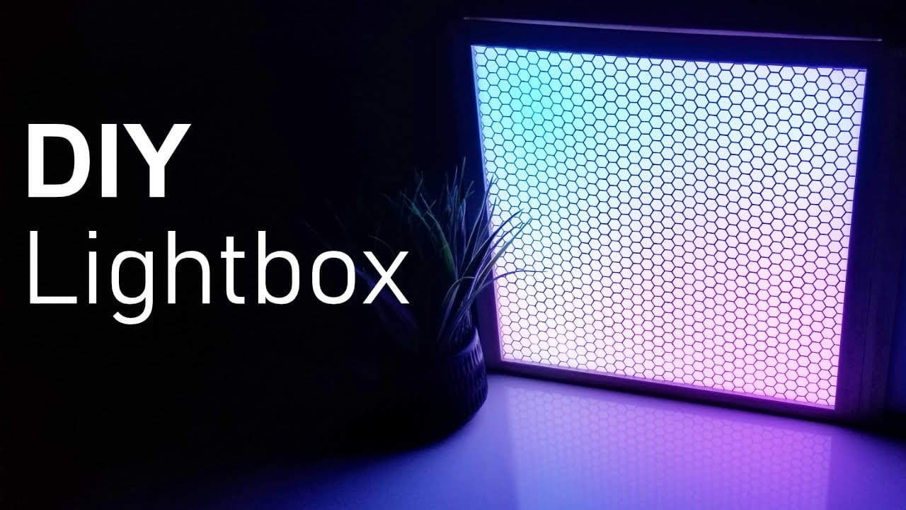 DIY LED Lightbox – Full Walkthrough – Customizable