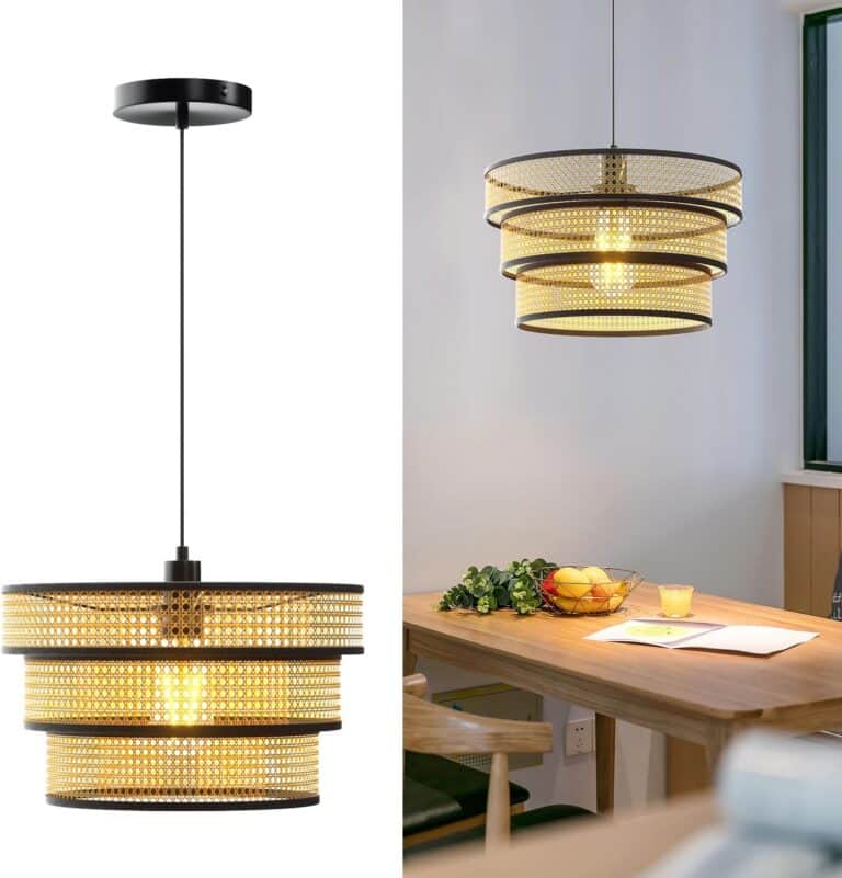 Ellasay Rattan Pendant Light Fixtures Review