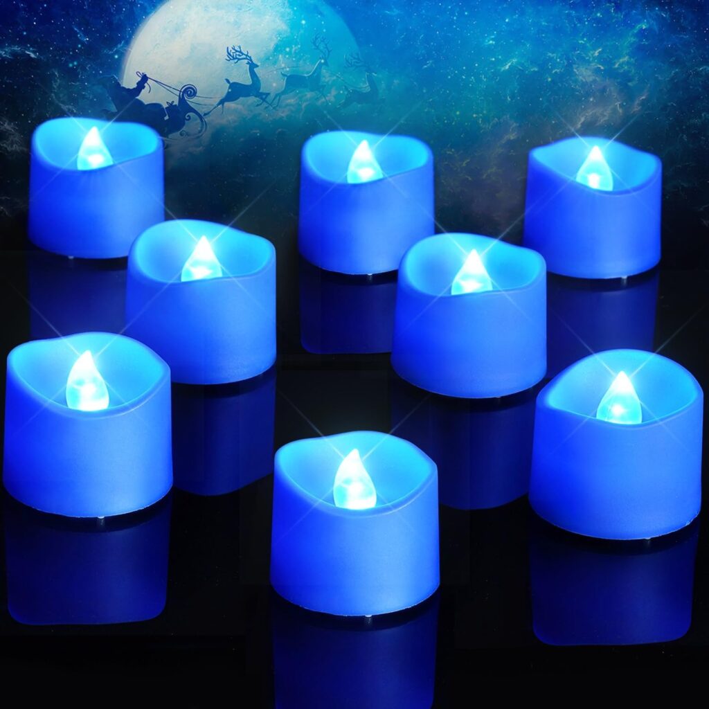 Homemory 12-Pack Flameless LED Tea Lights Candles Battery Operated, 200+Hour Fake Electric Candles TeaLights for Votive, Aniversary, Wedding Centerpiece Table Decor, Funeral, Halloween, Christmas