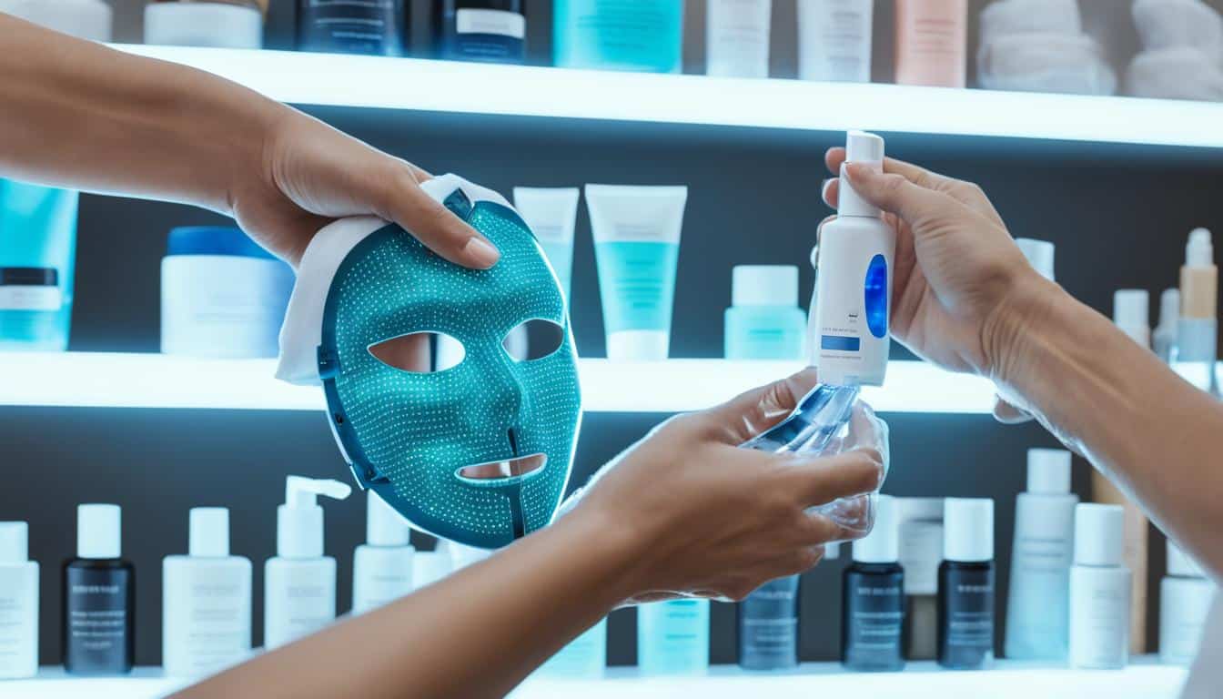 how to clean led face mask