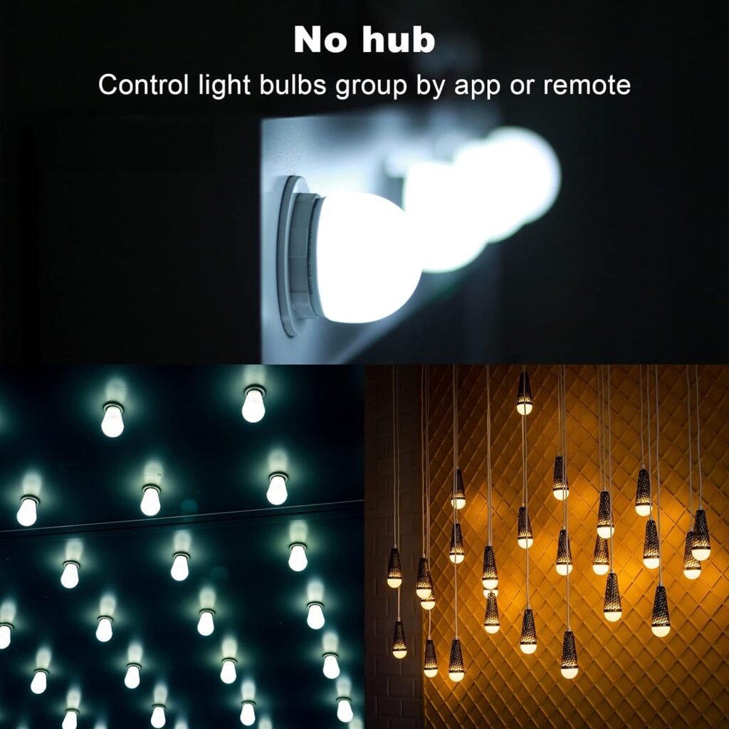 iodoo 1 Pack Led Light Bulb with Remote, 2700K-6500K + RGB Sorft Warm White Light Bulbs, E26 Base,Support Alexa and Google, LED Light 1000LM 80W Equivalent for Halloween Christmas