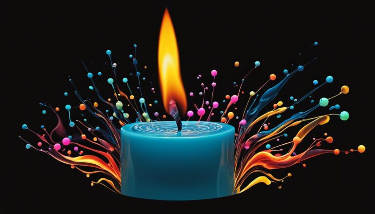 is lighting a candle a chemical change