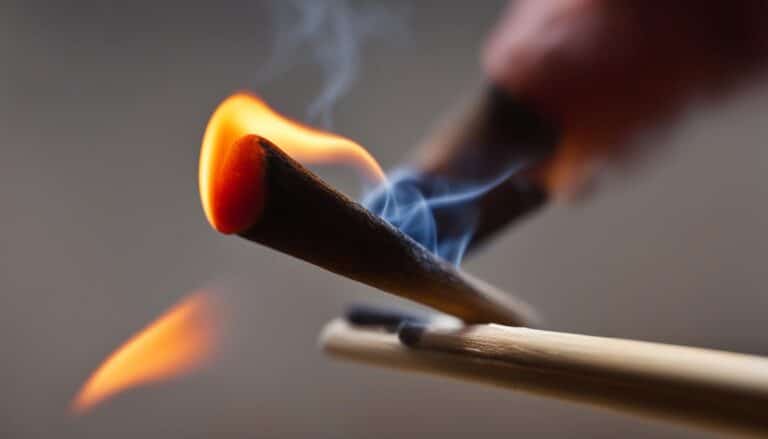 is lighting a match a chemical change