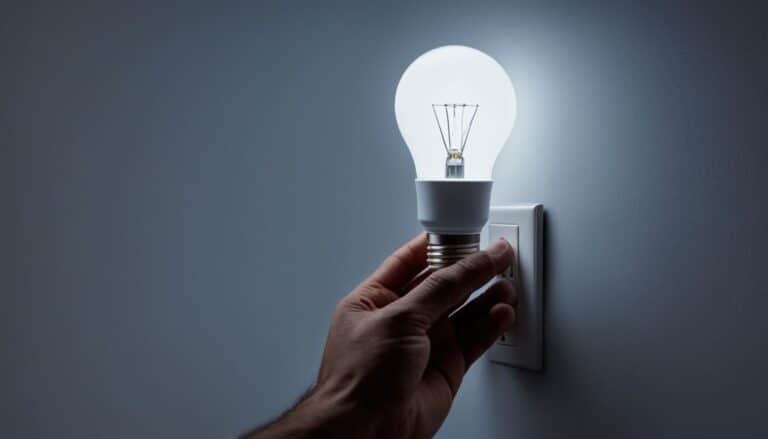 led light flickers when turned on