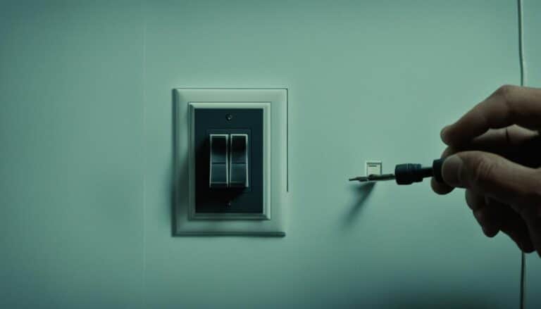 led light stays on dim when switch is off