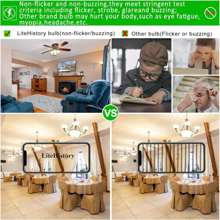 LiteHistory E26 Edison Bulb 6W=60 watt Dimmable Daylight 5000K AC120V A15 led Bulb Review