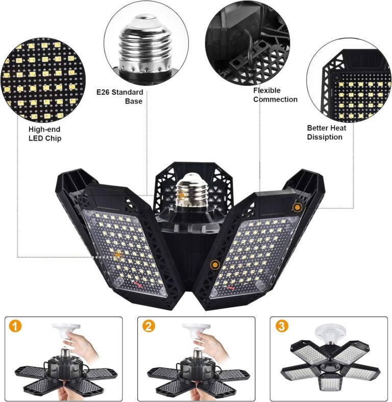 Mefflypee 2 Pack LED Garage Lights Review