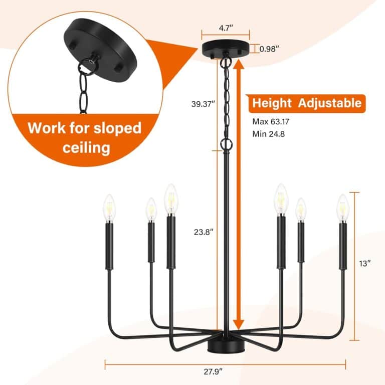 MQKIWAO Chandelier Light Fixture Review