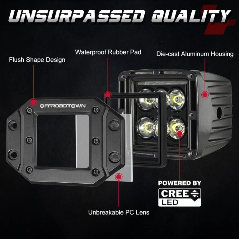 OFFROADTOWN Flush Mount LED Pods Review