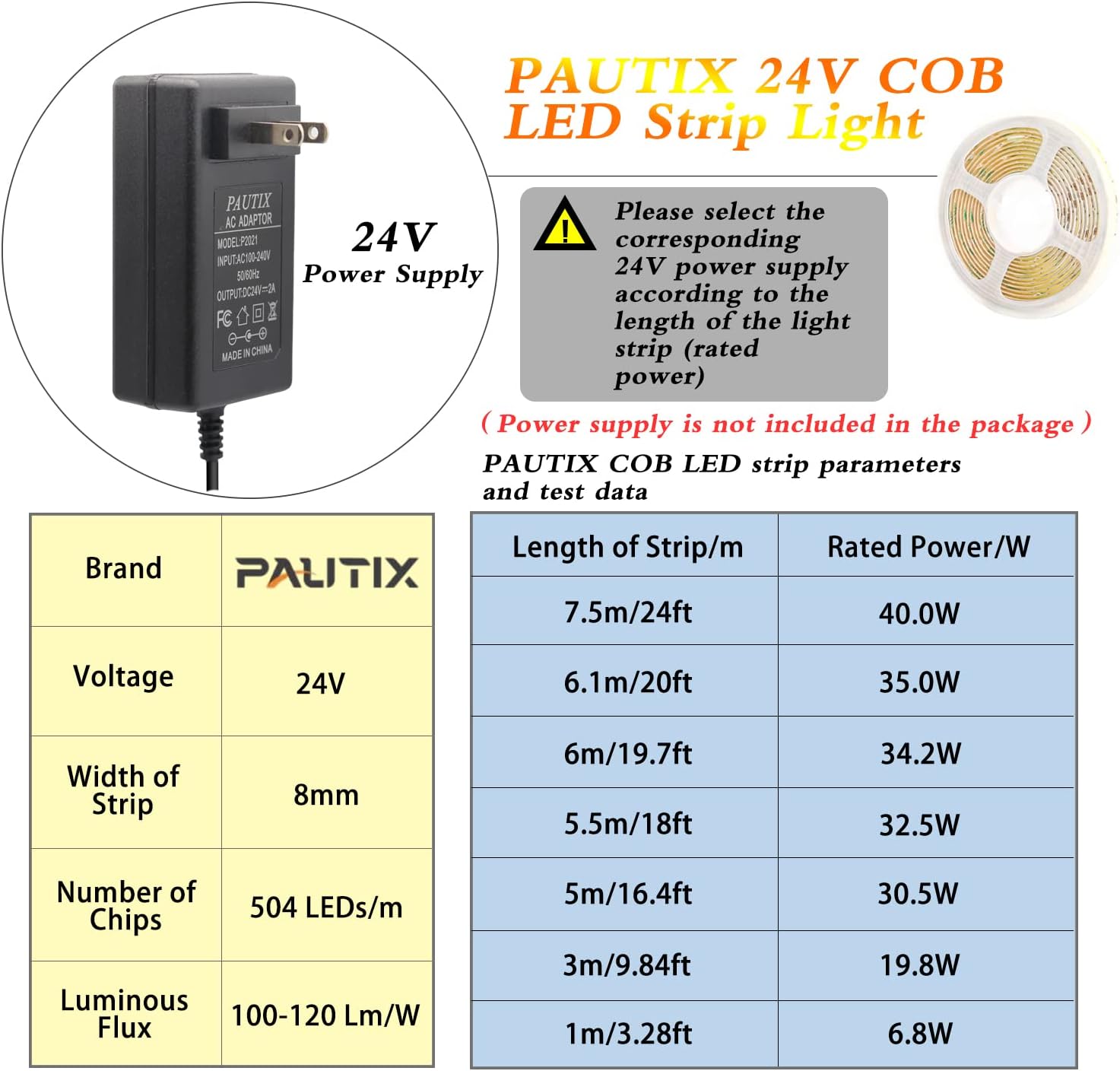 PAUTIX COB LED Strip Lights 48ft/15m Super Bright Review