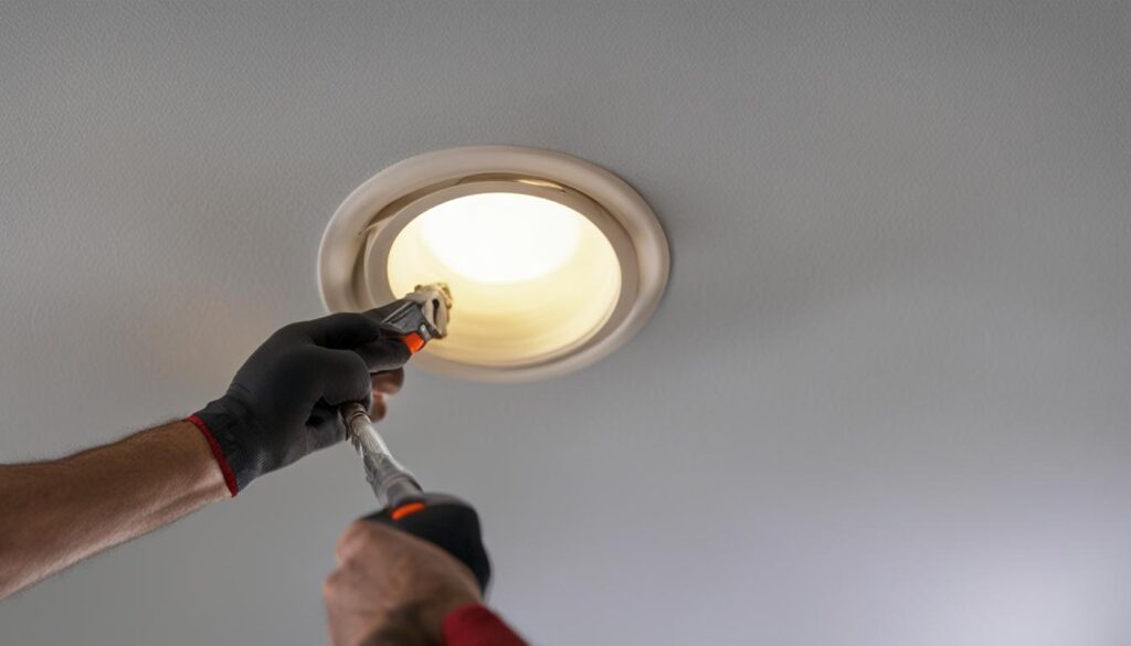 removing recessed light fixtures