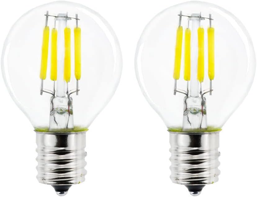 S11 LED Light Bulb,4W Equal to 40W E17 Intermediate Base Mini Globe Bulb, Natural White 4000K,for Desk Lamp,Cabinet,Closet Non-Dimmable 5-Pack