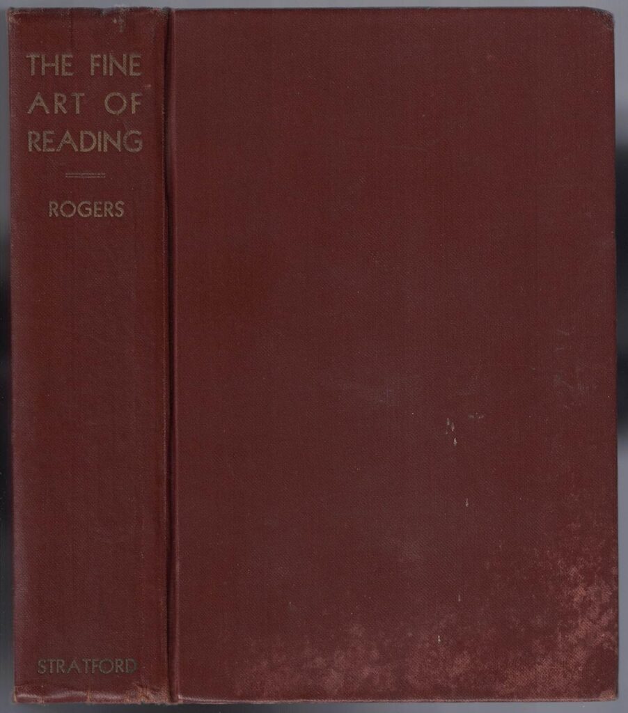 The fine art of reading,     Hardcover – January 1, 1929