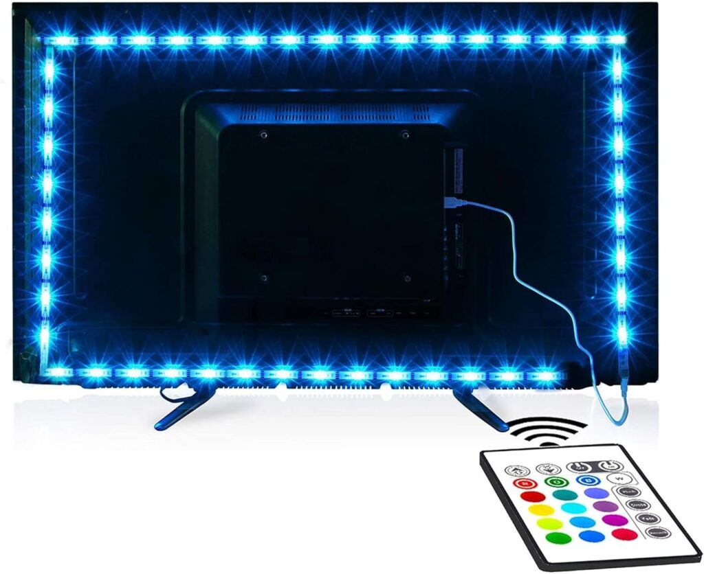 Tv Led Backlight, Maylit 8.2ft Led Strip Lights for 40-60in Tv, USB Powered Tv Lights kit with Remote, RGB Bias Lighting for Room Decor