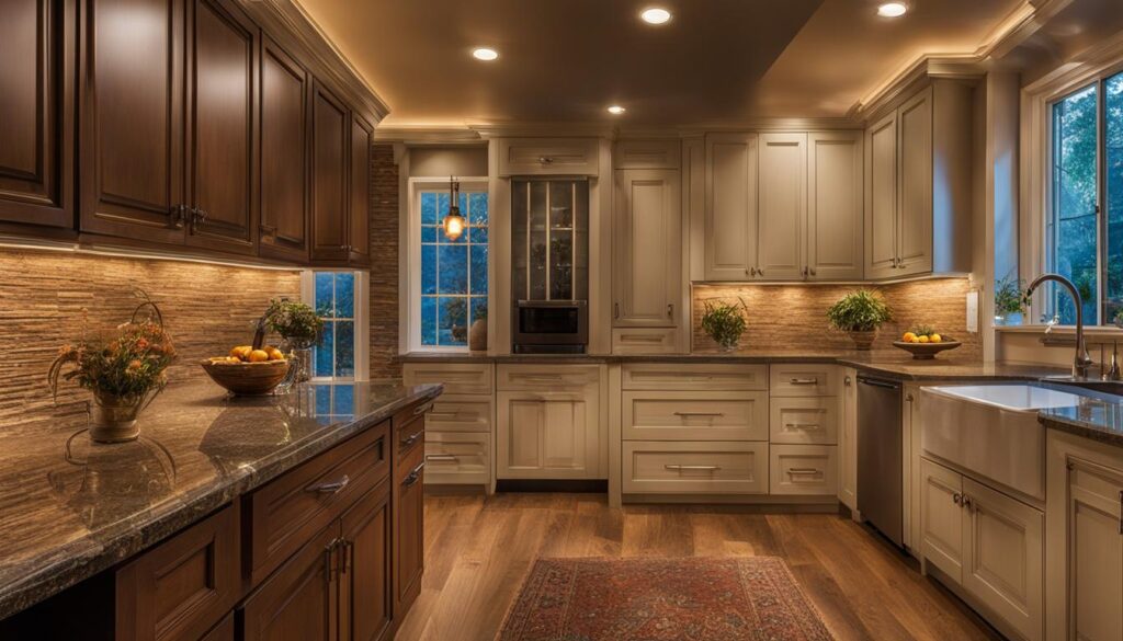 under cabinet lighting placement ideas