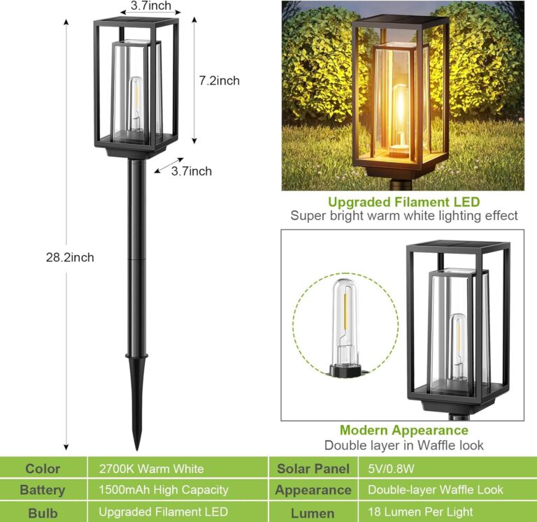 WdtPro Solar Pathway Lights Outdoor Review