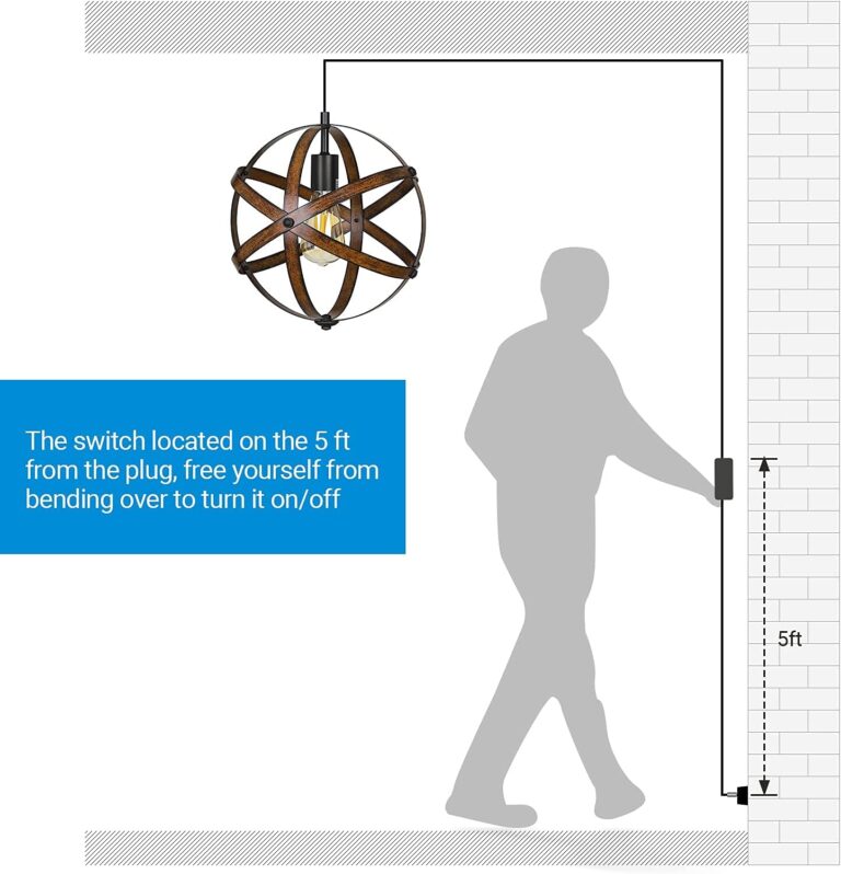 Wood Grain Industrial Style Hanging Light Review
